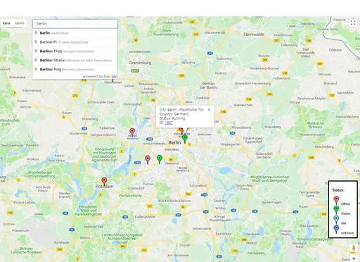 Blitzortung Screenshot